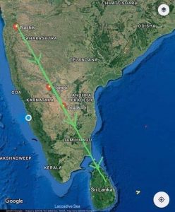 அத்தனை ஊர்களும் ஒரே நேர்கோட்டில்