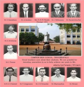 Sri Ramakrishna Rao -was a teacher in Campion from 1949 to 1985
