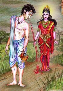 அம்பாளின்சேலையில் எச்சில்…!