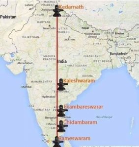 Kedarnath to Rameswaram.